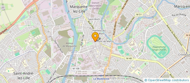 localisation de l'entreprise ASSOCIATION ENIGMAGIE  MARQUETTE-LEZ-LILLE