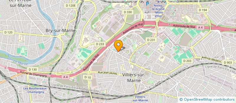 localisation de l'entreprise ASSOCIATION ENSEIGNEMENT ET SAVOIR à VILLIERS-SUR-MARNE
