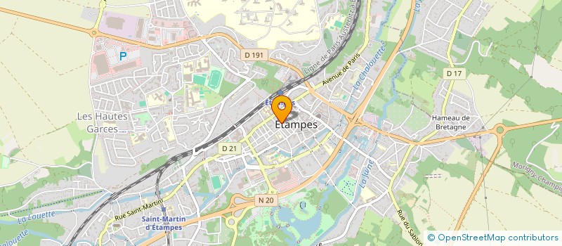 localisation de l'entreprise ASSOCIATION ENSEMBLE à ETAMPES