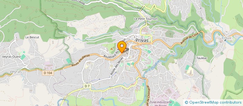 localisation de l'entreprise ASSOCIATION ENSEMBLE A PRIVAS à PRIVAS