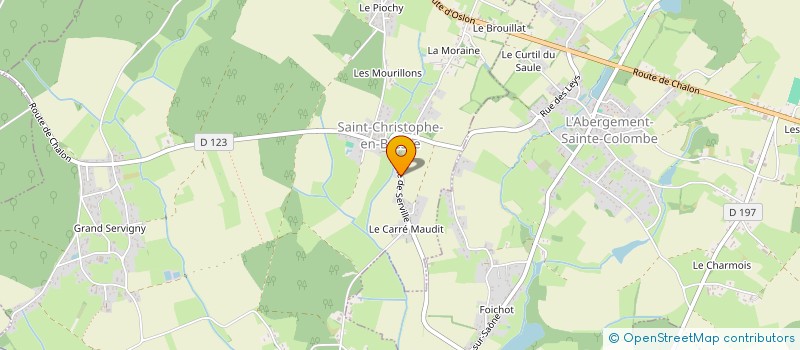 localisation de l'entreprise ASSOCIATION ENSEMBLE AVEC ROMAIN  OUROUX-SUR-SAONE