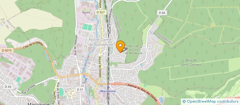 localisation de l'entreprise ASSOCIATION ENSEMBLE INSTRUMENTAL AMATI DE NOTRE DAME DE BONDEVILLE à NOTRE-DAME-DE-BONDEVILLE