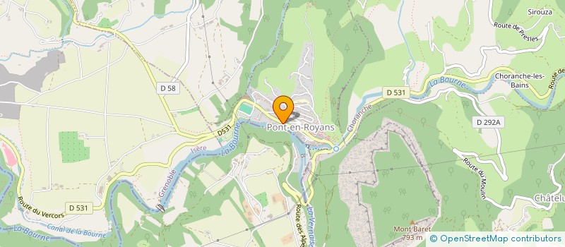 localisation de l'entreprise ASSOCIATION ENSEMBLE ON VA PLUS LOIN  PONT-EN-ROYANS