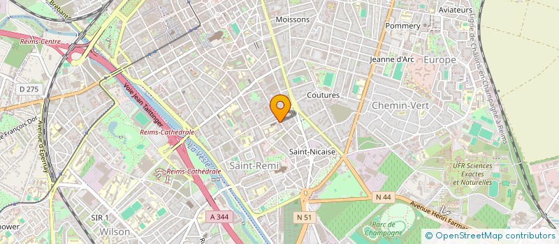 localisation de l'entreprise ASSOCIATION ENSEMBLE PARLONS FRANCAIS  REIMS