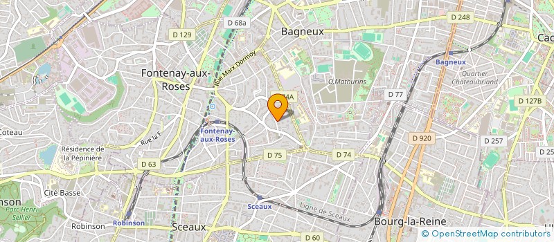localisation de l'entreprise ASSOCIATION ENSEMBLE POUR TOUS à FONTENAY-AUX-ROSES