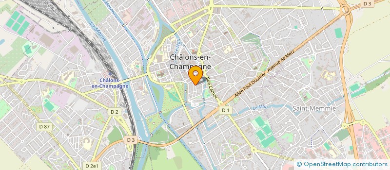 localisation de l'entreprise ASSOCIATION ENSEMBLE VOCAL EFFER V SENS  CHALONS-EN-CHAMPAGNE