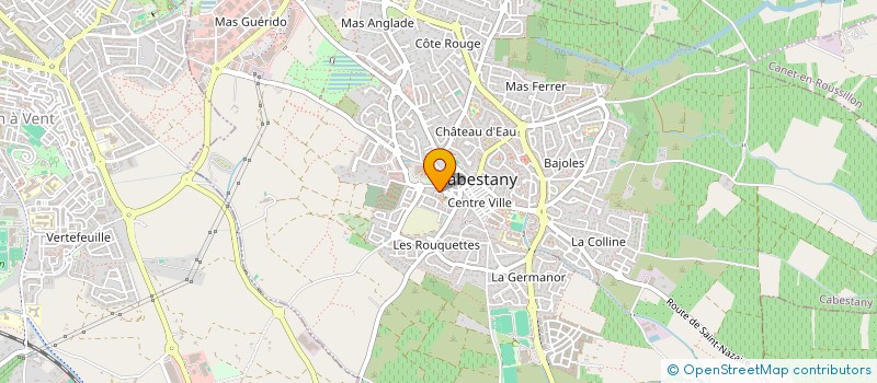 localisation de l'entreprise ASSOCIATION  ENSEMBLE VOCAL GUILLEM DE CABESTANY  CABESTANY