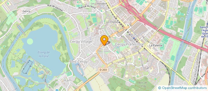 localisation de l'entreprise ASSOCIATION ENSPO à CERGY