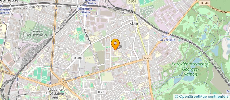 localisation de l'entreprise ASSOCIATION ENTENTE à STAINS