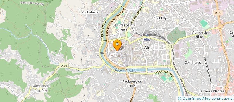 localisation de l'entreprise ASSOCIATION ENTENTE CYCLISTE ALESIENNE  ALES