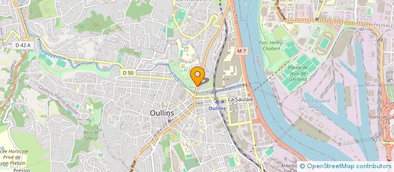 localisation de l'entreprise ASSOCIATION ENTENTE DES PEINTRES OULLINOIS  OULLINS-PIERRE-BENITE