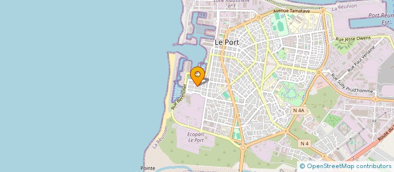 localisation de l'entreprise ASSOCIATION ENTENTE REUNIONNAISE à LE PORT