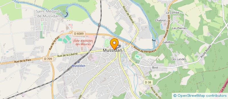 localisation de l'entreprise ASSOCIATION ENTR'AIDE AU LOGEMENT à MUSSIDAN