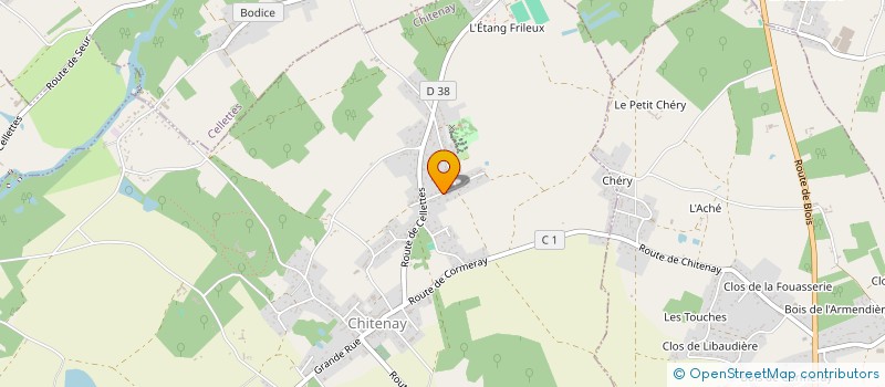 localisation de l'entreprise ASSOCIATION ENTRAIDE NAISSANCE HANDICAP  CHITENAY