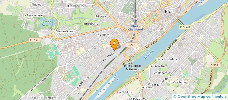 localisation de l'entreprise ASSOCIATION ENTRAIDE SAINT-MARTIN IRMA  BLOIS