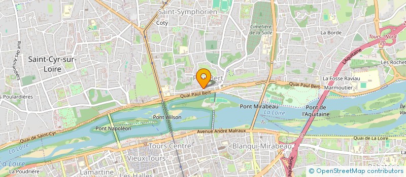 localisation de l'entreprise ASSOCIATION ENTRAIDE SANTE PARTAGE ALIMENTATION DON  TOURS