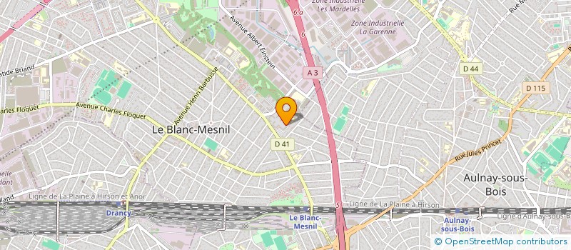 localisation de l'entreprise ASSOCIATION ENTRAIDE SOCIALE à LE BLANC-MESNIL