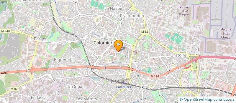 localisation de l'entreprise ASSOCIATION ENTRE AMIS à COLOMIERS