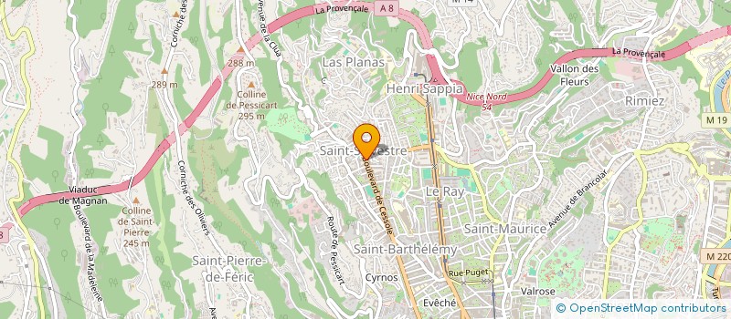 localisation de l'entreprise ASSOCIATION ENTREPRENDRE  NICE