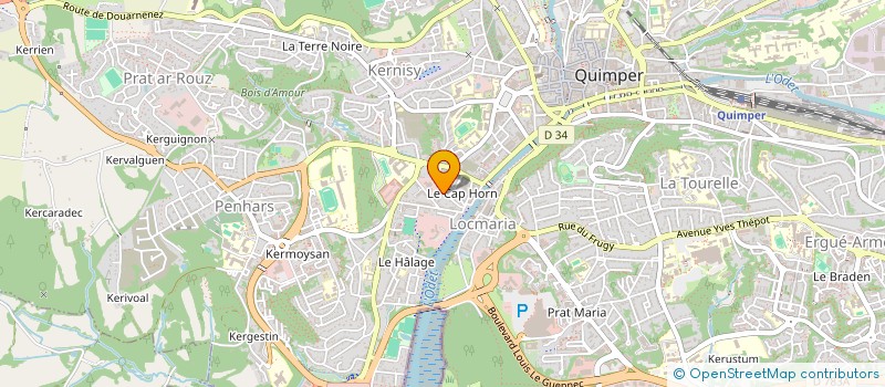 localisation de l'entreprise ASSOCIATION ENVIE D AILLEURS à QUIMPER