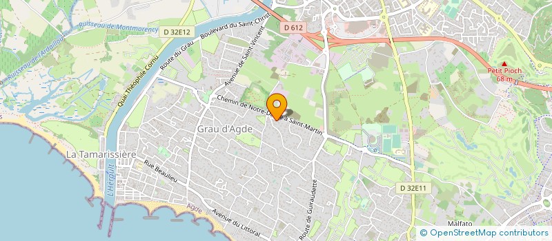 localisation de l'entreprise ASSOCIATION ENVIE DANSE  AGDE