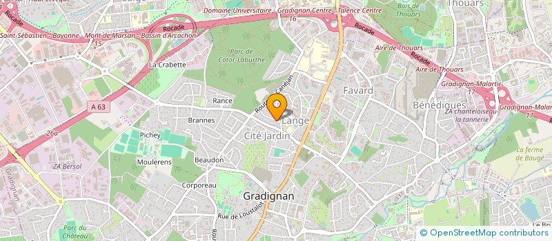 localisation de l'entreprise ASSOCIATION ENVOLE TOIT  GRADIGNAN