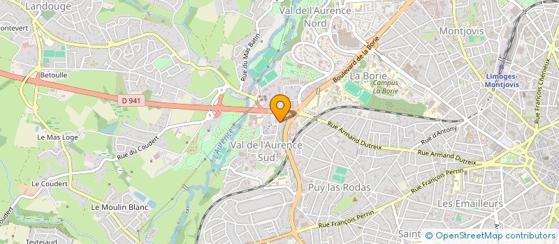 localisation de l'entreprise ASSOCIATION EPICERIE SOCIALE ET SOLIDAIRE DES ETUDIANTS - AESSEL à LIMOGES