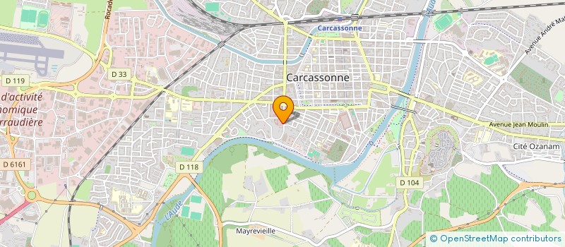localisation de l'entreprise ASSOCIATION EPICERIE SOLIDAIRE DE L'AUDE à CARCASSONNE