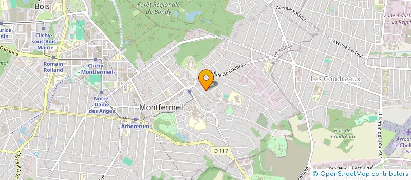 localisation de l'entreprise ASSOCIATION EPISTOLAIRE à MONTFERMEIL
