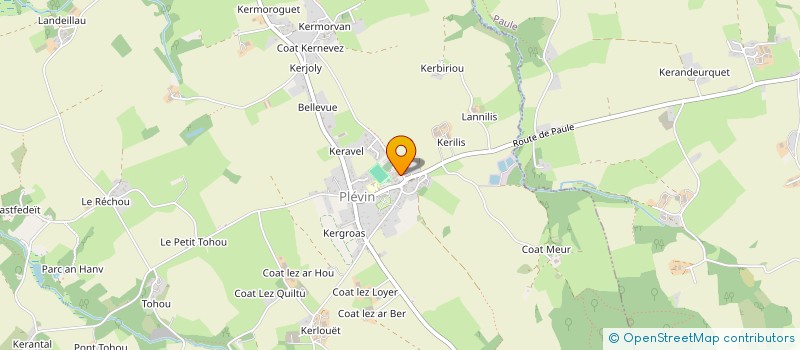 localisation de l'entreprise ASSOCIATION EPITAF (EVENEMENTS PARTICIPATIFS ITINERANT TRACTABLE D'ARTISTE FESTIVALIERS)  TREBRIVAN