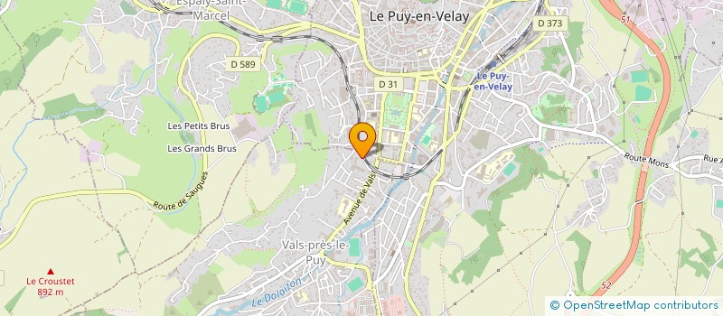 localisation de l'entreprise ASSOCIATION EPS 43 à VALS-PRES-LE-PUY