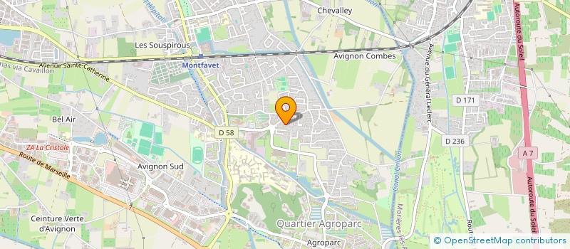 localisation de l'entreprise ASSOCIATION EQUESTRE ATTELEES ET MONTEES LOU PALOUNIE à AVIGNON