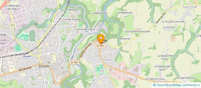 localisation de l'entreprise ASSOCIATION EQUESTRE DE LA PREVALAYE  LANVALLAY