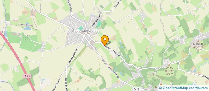 localisation de l'entreprise ASSOCIATION EQUESTRE DES FLANDRES  GODEWAERSVELDE