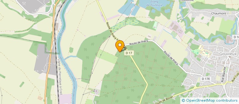 localisation de l'entreprise ASSOCIATION EQUESTRE DES TERRES NOIRES  GOUVIEUX