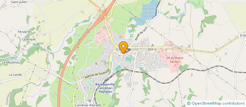 localisation de l'entreprise ASSOCIATION EQUESTRE DU SEGALA  BARAQUEVILLE