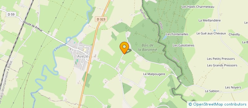 localisation de l'entreprise ASSOCIATION EQUESTRE FERTOISE DES FLEURIERS  LA FERTE BERNARD