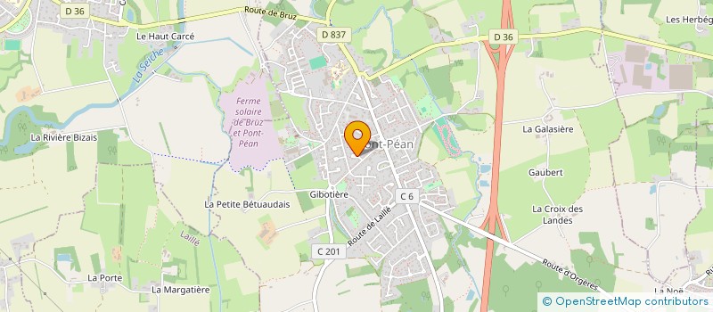 localisation de l'entreprise ASSOCIATION EQUILIBRE  PONT-PEAN