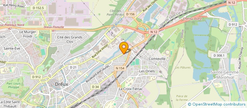 localisation de l'entreprise ASSOCIATION EQUILIBRE & BIEN-ETRE à DREUX