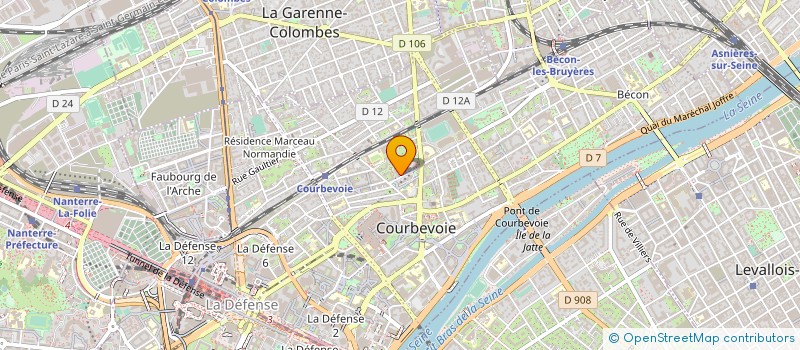 localisation de l'entreprise ASSOCIATION EQUILOISIRS  COURBEVOIE
