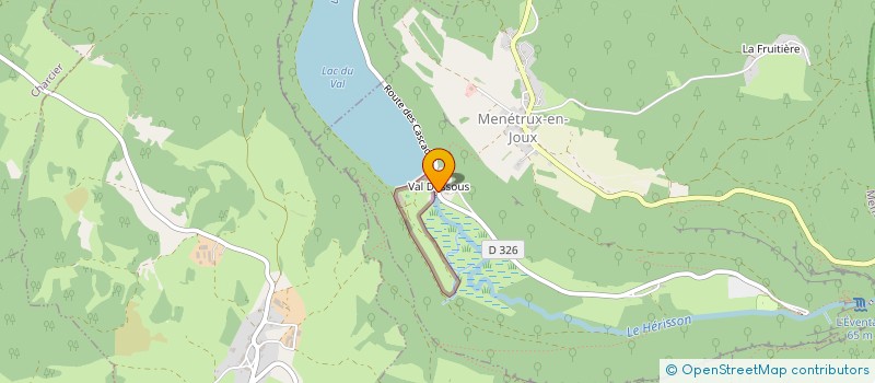 localisation de l'entreprise ASSOCIATION EQUIT'HERIA  MENETRUX-EN-JOUX