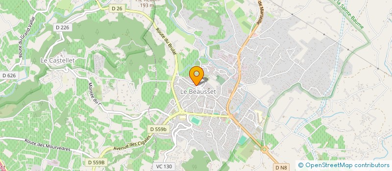 localisation de l'entreprise ASSOCIATION EQUIT'M à LE BEAUSSET