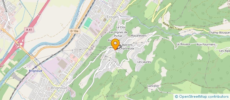 localisation de l'entreprise ASSOCIATION ERATO  LE CHAMP-PRES-FROGES