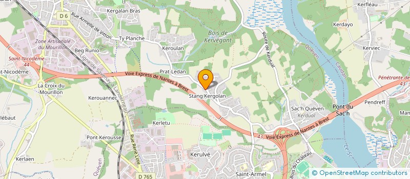 localisation de l'entreprise ASSOCIATION ERATUM  QUEVEN