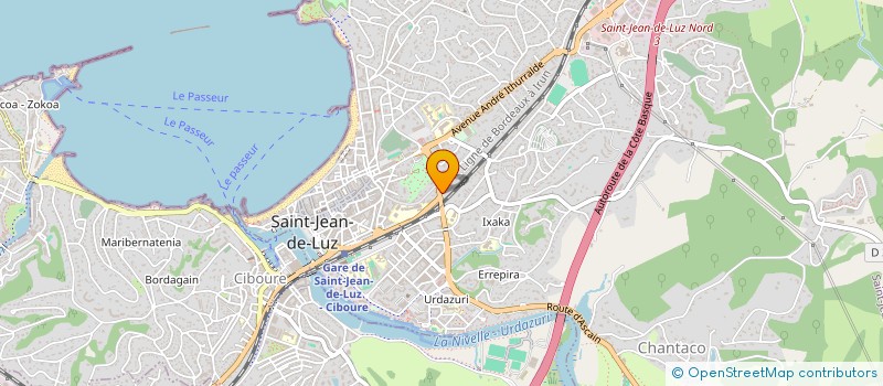 localisation de l'entreprise ASSOCIATION ERDIZKA  SAINT-JEAN-DE-LUZ