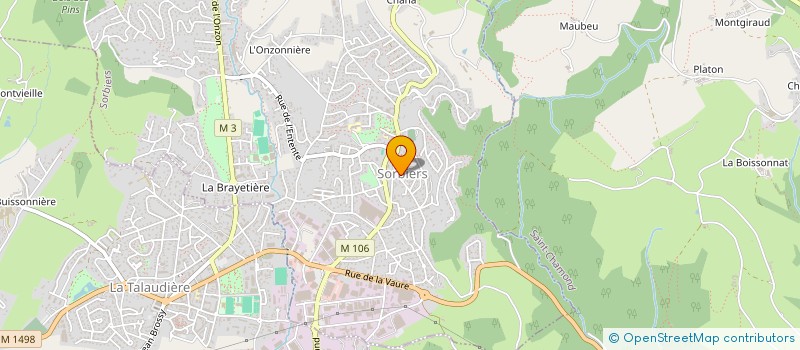 localisation de l'entreprise ASSOCIATION ESCAL  SORBIERS