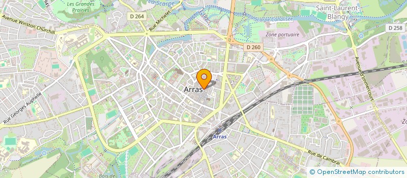 localisation de l'entreprise ASSOCIATION ESCALES DES LETTRES à ARRAS