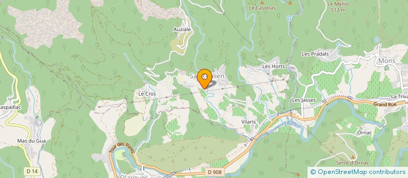 localisation de l'entreprise ASSOCIATION ESCALIER B  SAINT ETIENNE D'ALBAGNAN