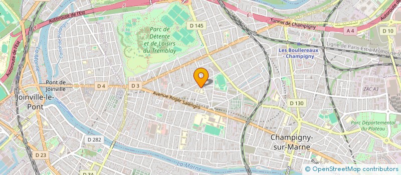 localisation de l'entreprise ASSOCIATION ESCAPADE  CHAMPIGNY-SUR-MARNE