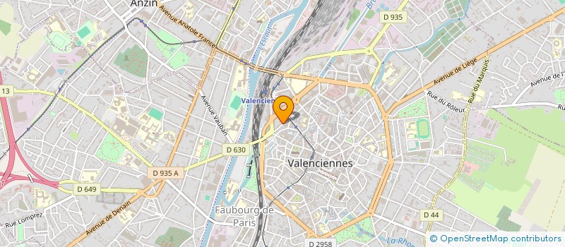 localisation de l'entreprise ASSOCIATION ESCAUT VIVANT - LEVENDE SCHELDE  VALENCIENNES